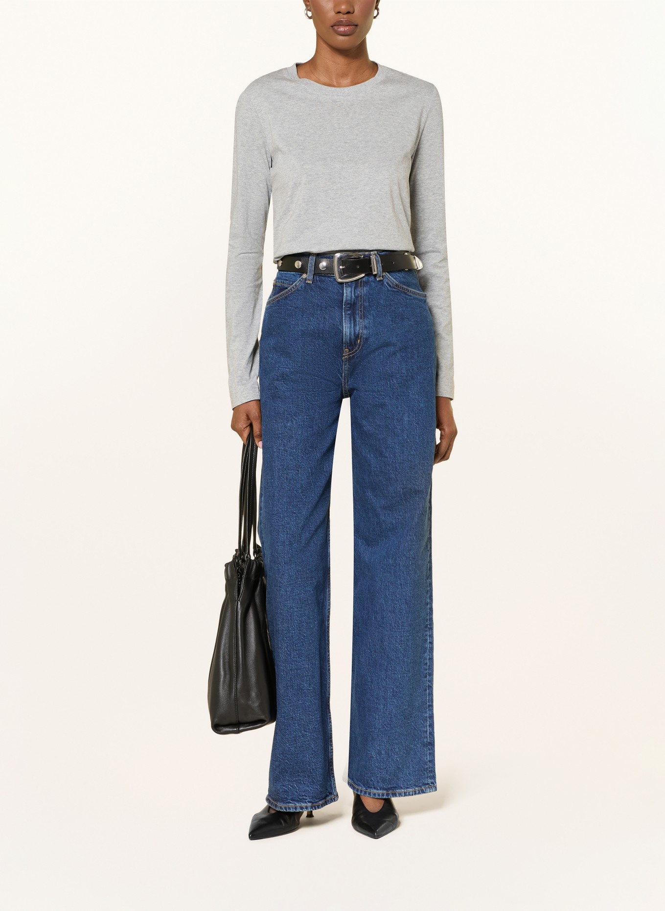 ARKET T-shirt met lange mouwen: GRIJS