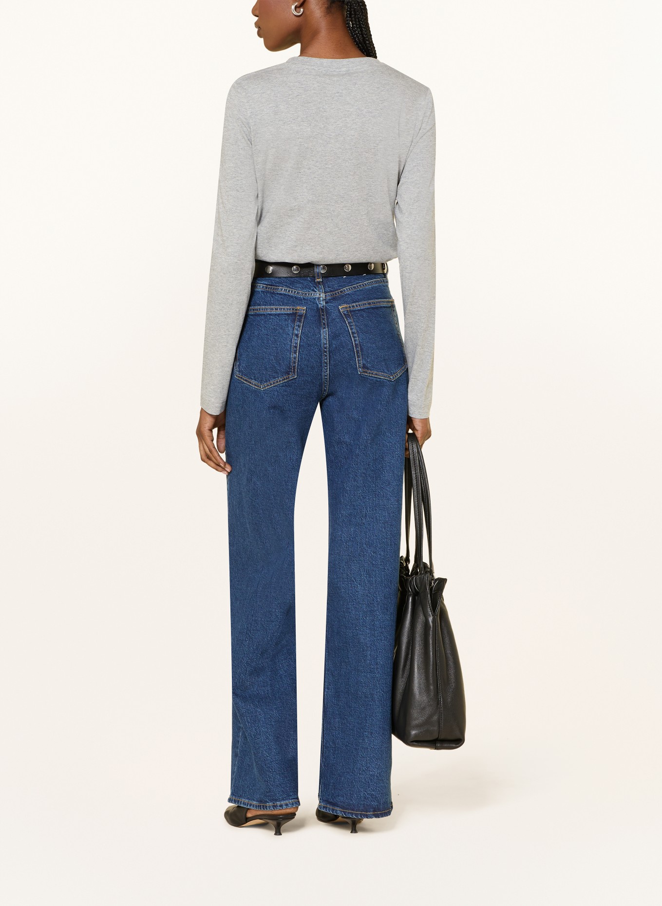 ARKET T-shirt met lange mouwen: GRIJS