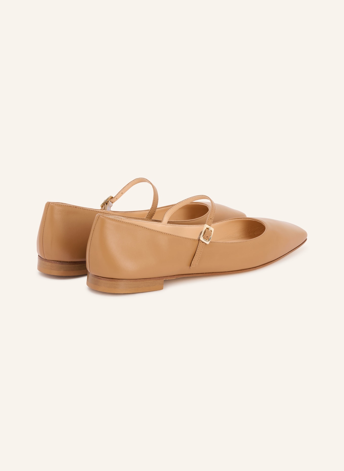 PROSPERINE Mary Jane ballet flats: LIGHT BROWN