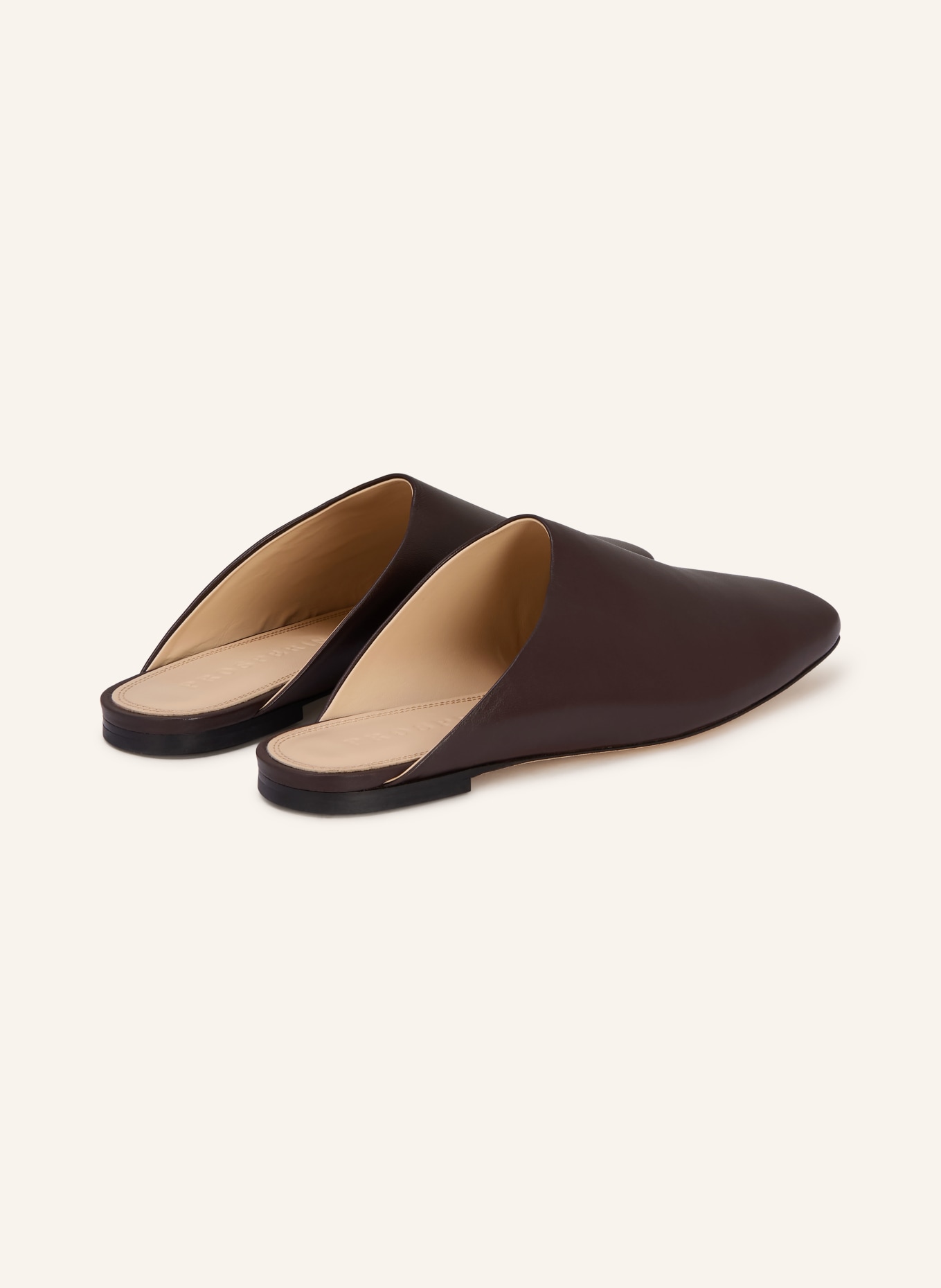 PROSPERINE Mules: MARRON FONCÉ