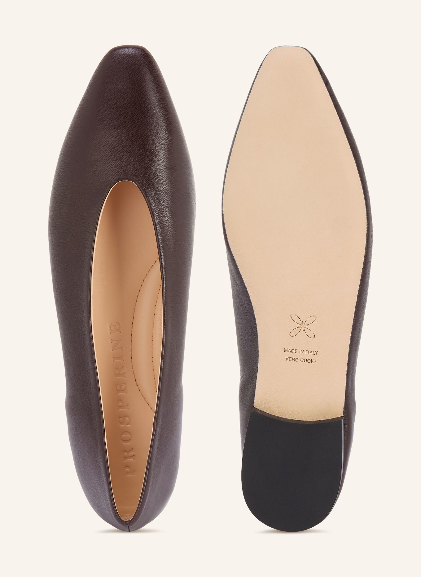 PROSPERINE baleríny: TMAVĚ HNĚDÁ