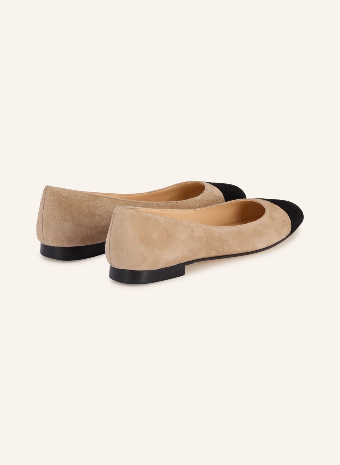 PROSPERINE ballerines: BEIGE / NOIR