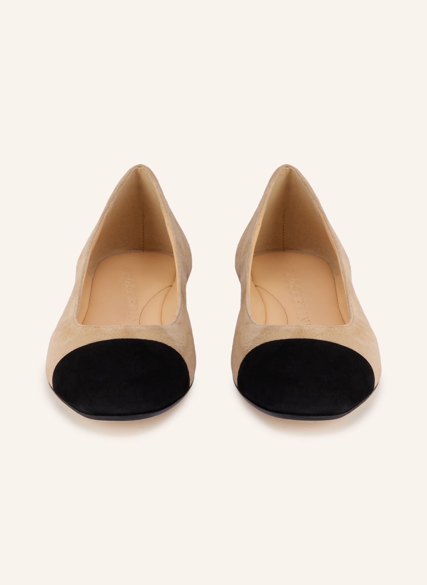 PROSPERINE ballerines: BEIGE / NOIR