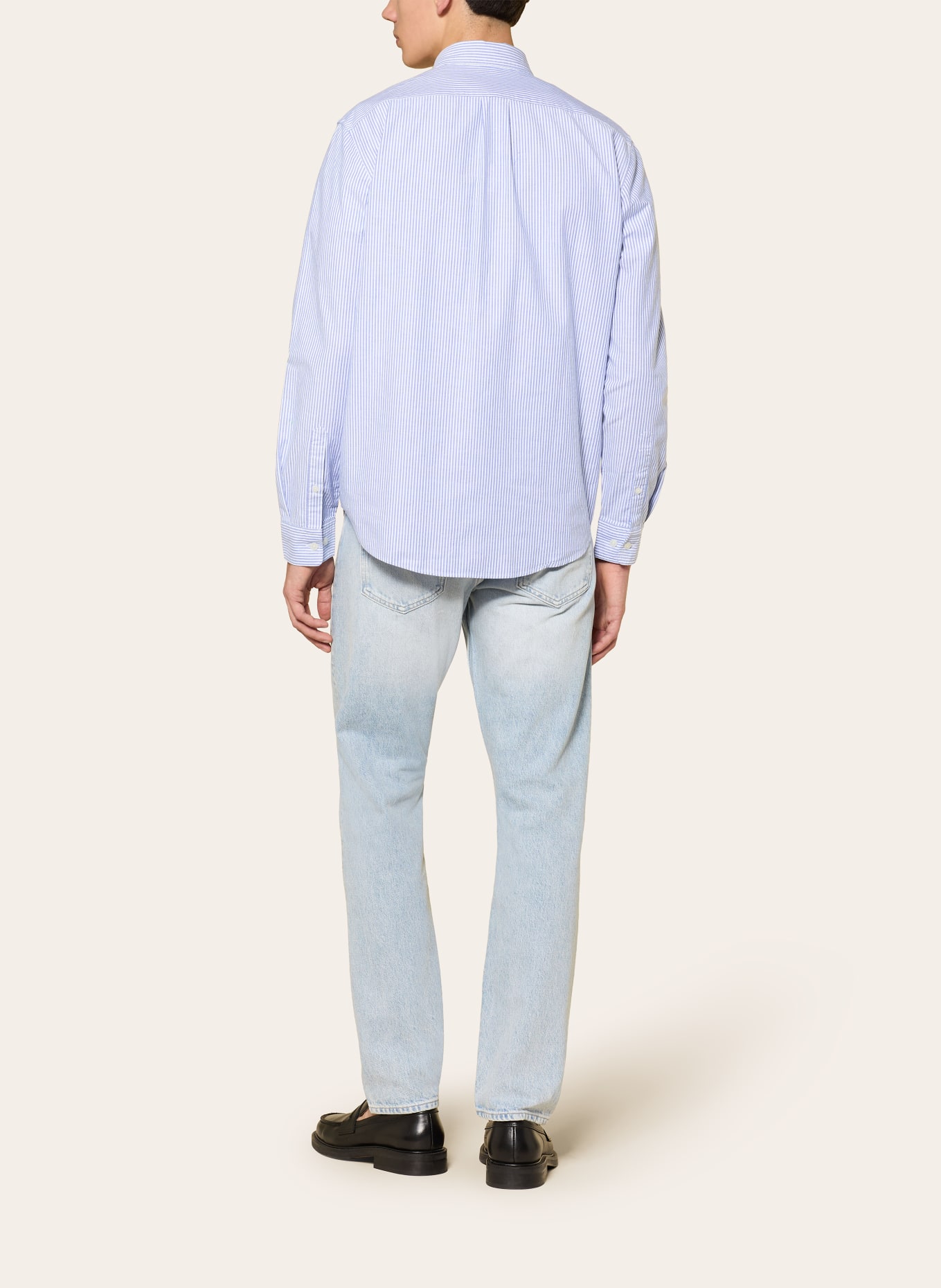 ARKET Oxfordhemd Regular Fit: BLAU / WEISS