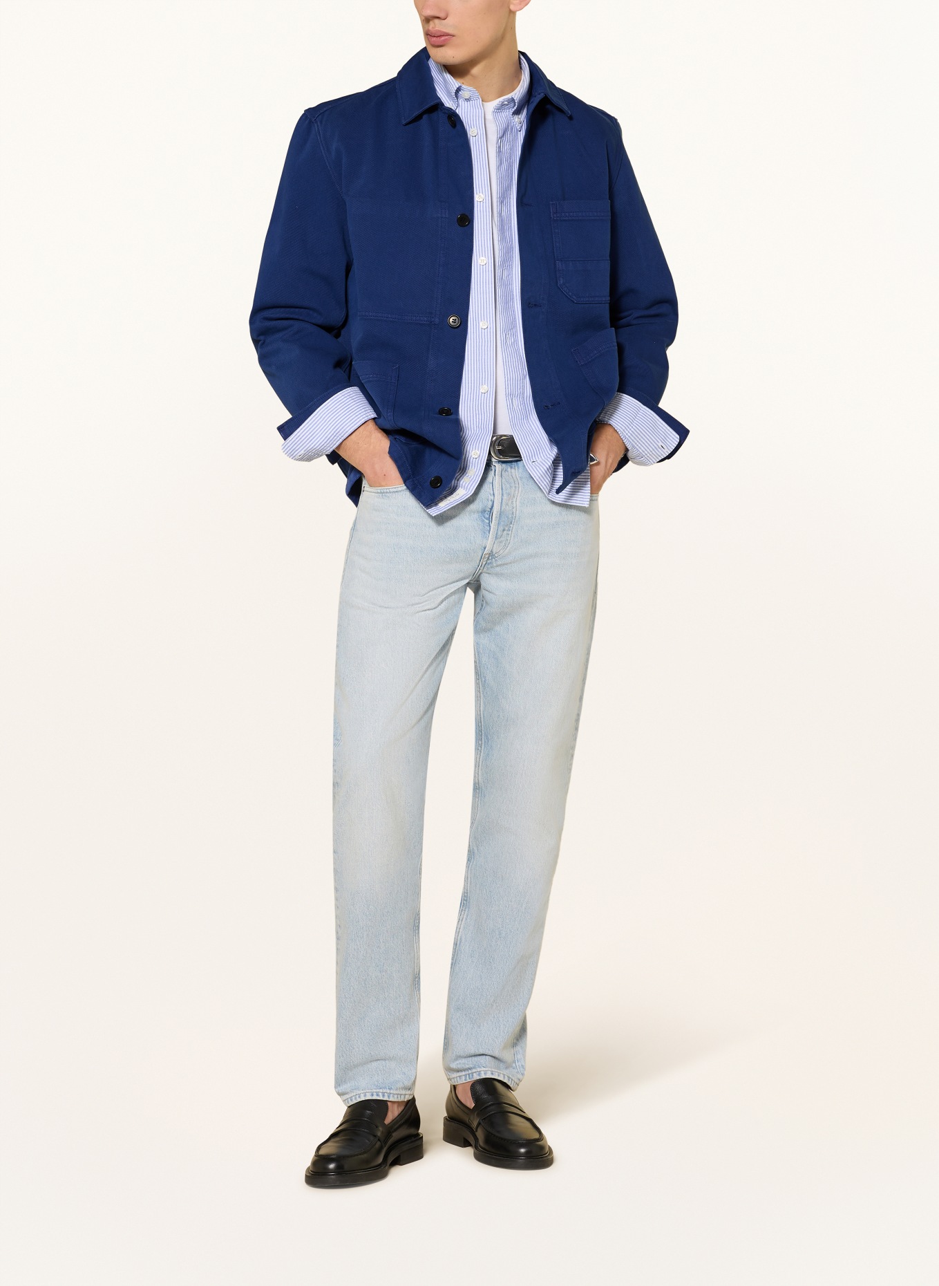 ARKET overshirt: DARK BLUE