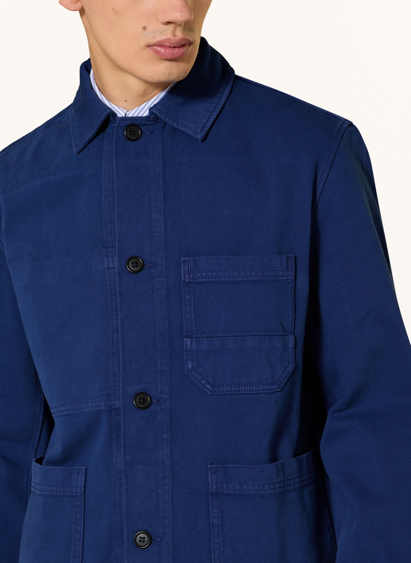 ARKET overshirt: DARK BLUE
