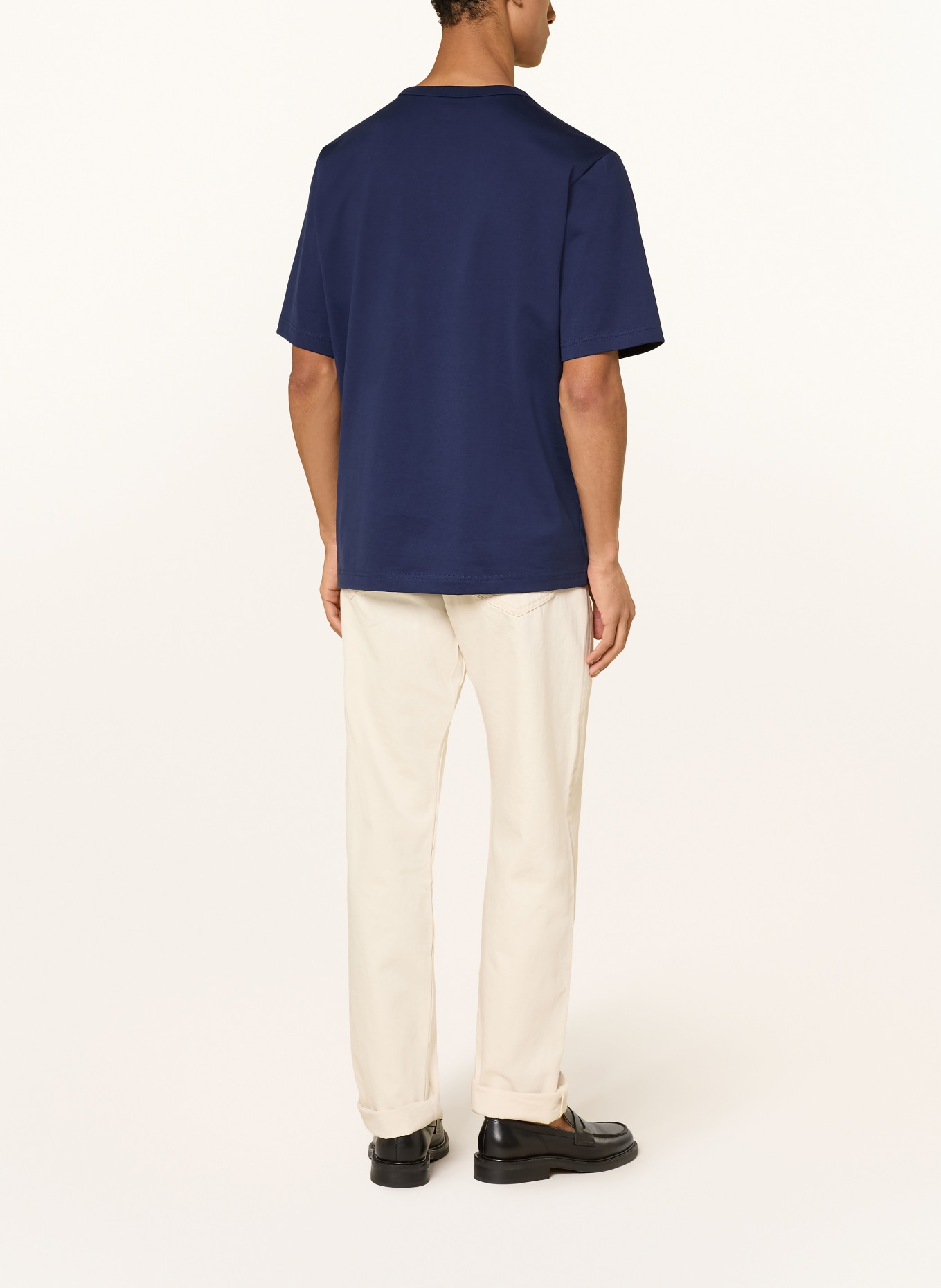 ARKET T-shirt: DONKERBLAUW