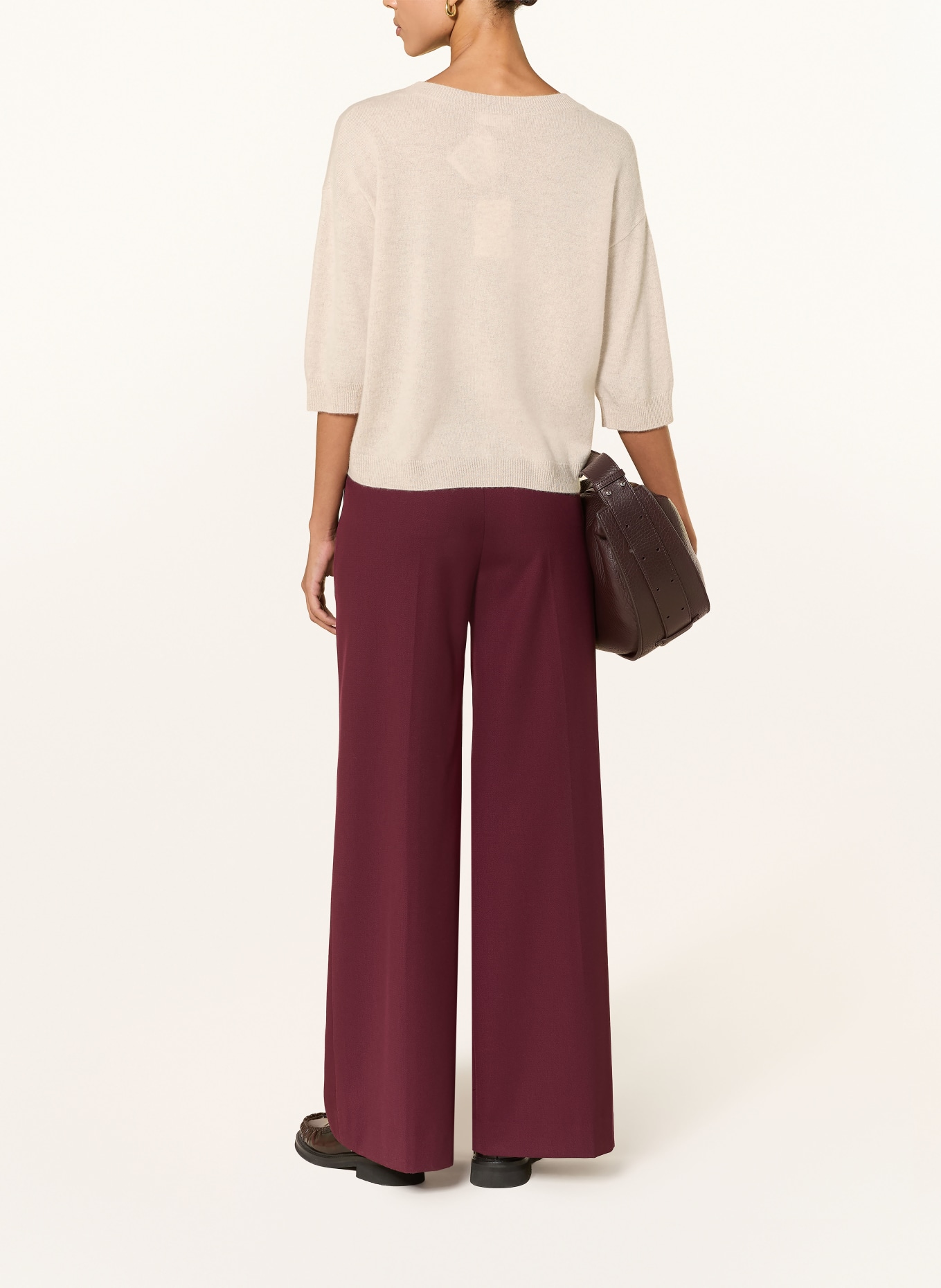 darling harbour Cashmere-Pullover mit 3/4-Arm: pebble melange