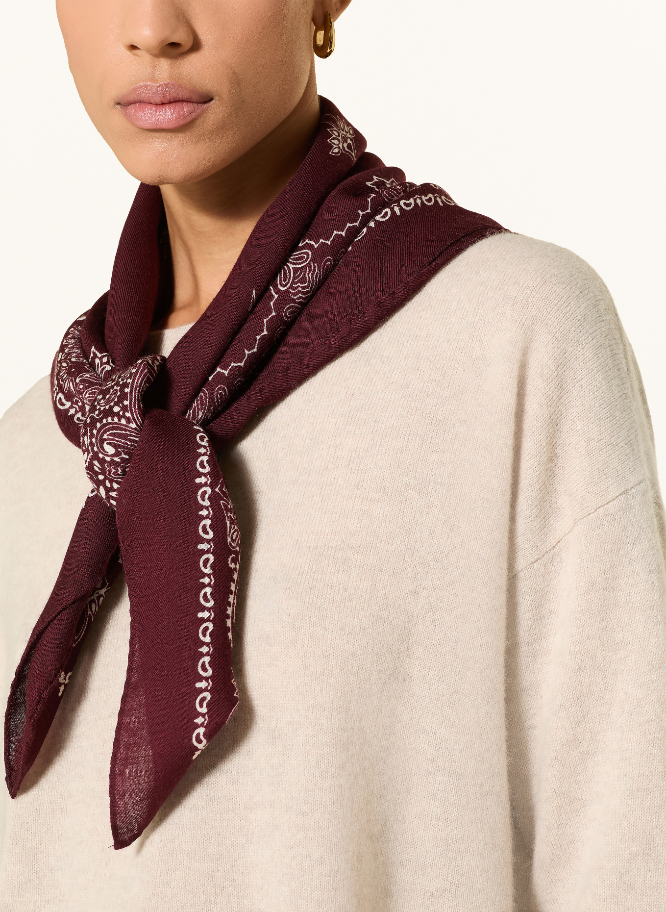 darling harbour Cashmere-Pullover mit 3/4-Arm: pebble melange