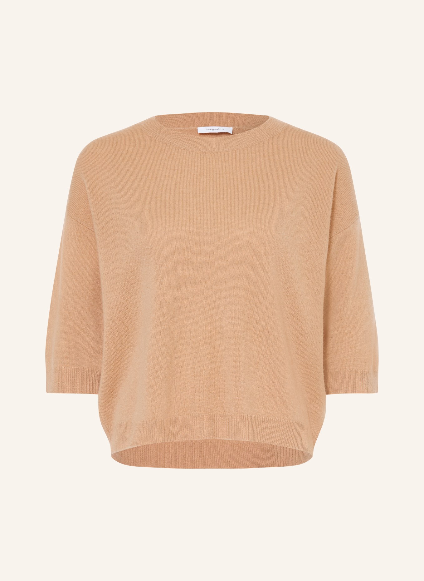 darling harbour Cashmere-Pullover mit 3/4-Arm: CAMEL