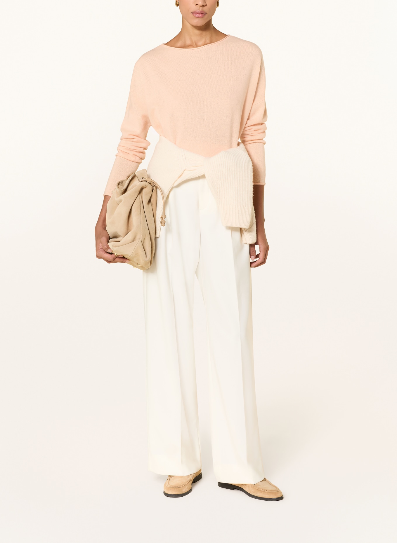 darling harbour Cashmere sweater: light apricot