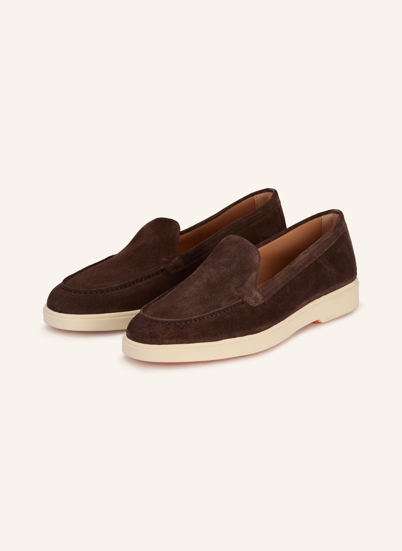Santoni Mocassins YALTAMOC: MARRON FONCÉ
