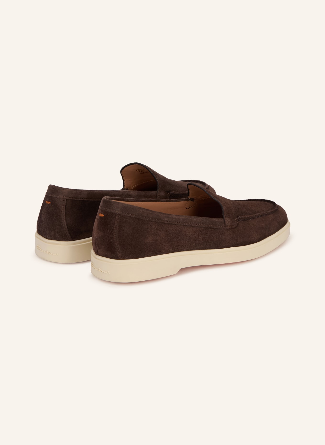 Santoni Mocassins YALTAMOC: MARRON FONCÉ