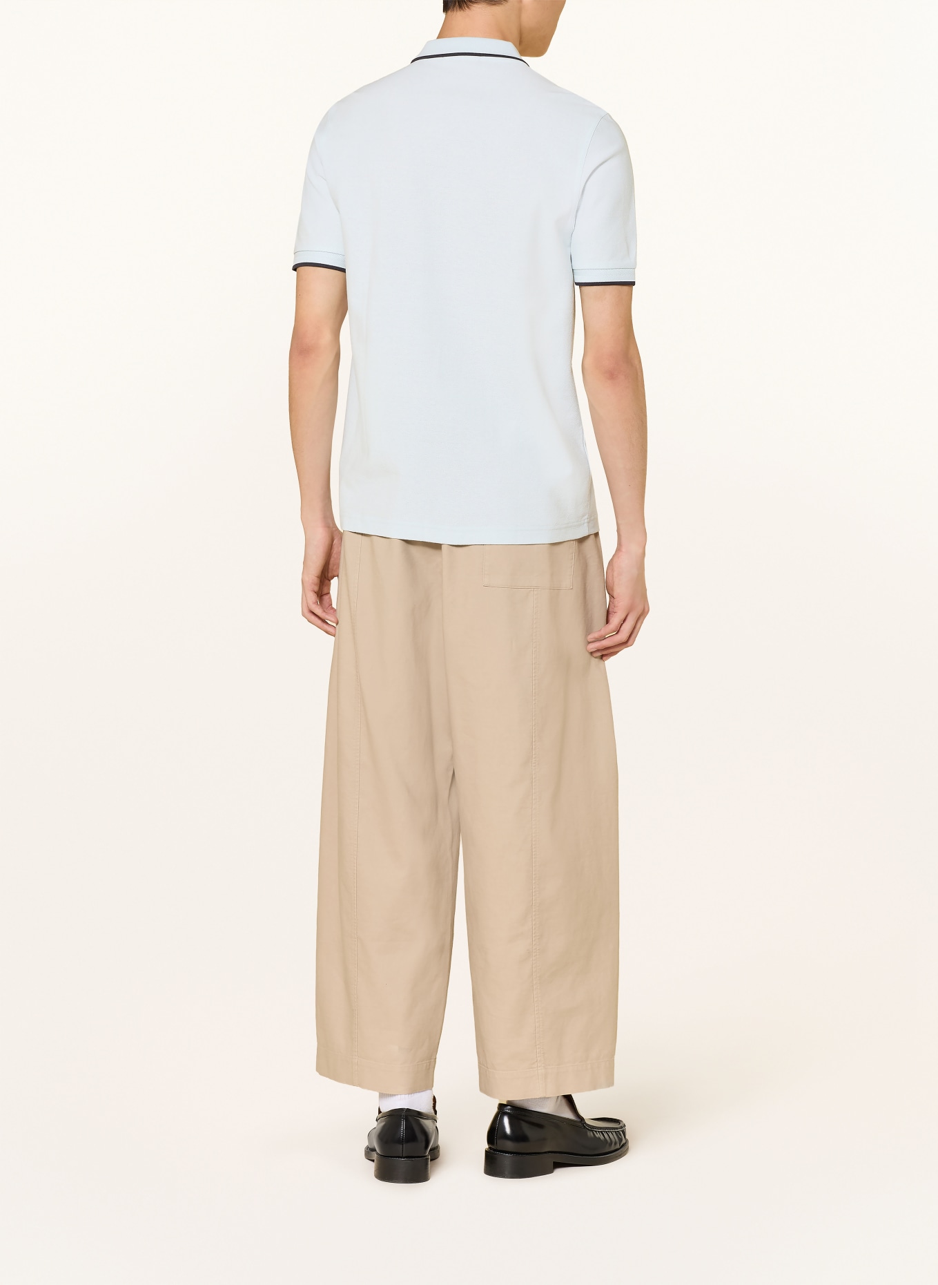 FRED PERRY Polo en maille: BLEU CLAIR / NOIR