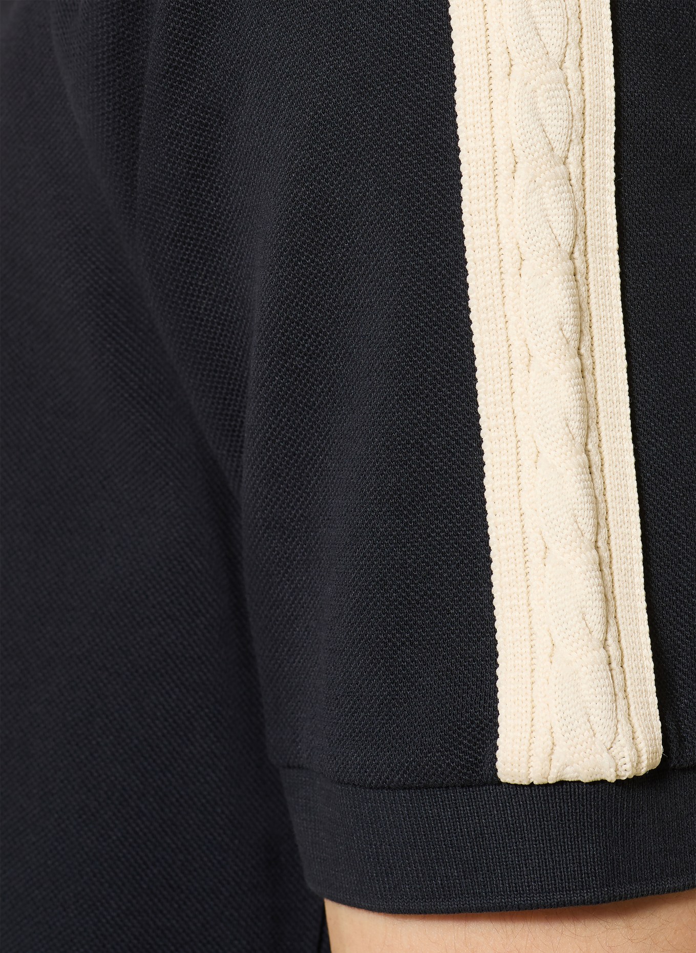 FRED PERRY Polo piqué: BLEU FONCÉ / BLANC