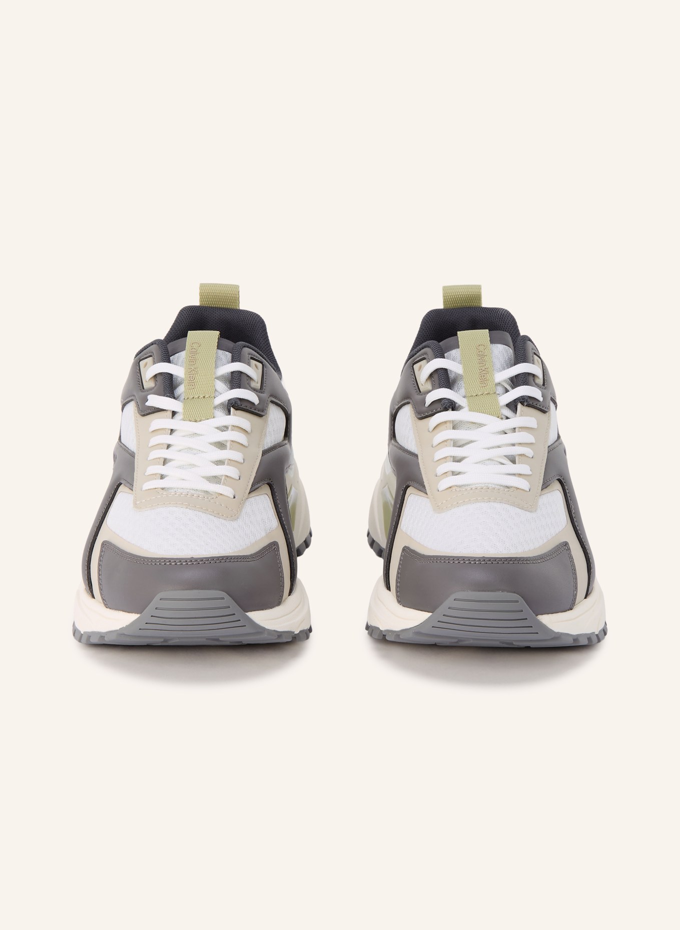 Calvin Klein Sneaker HIKE RUNNER: WIT / DONKERGRIJS / GRIJS