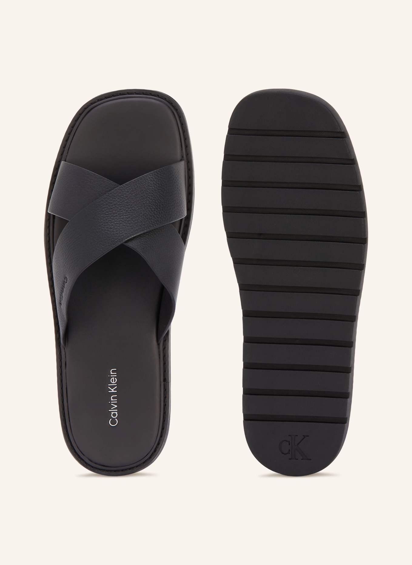 Calvin Klein Pantoletten: SCHWARZ