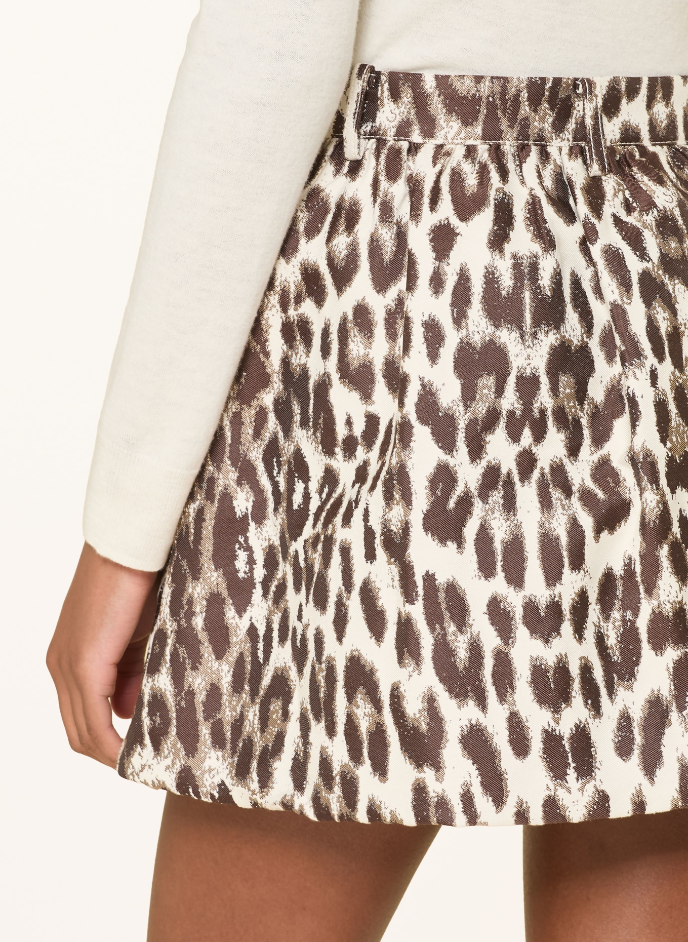 BAUM UND PFERDGARTEN Rock SAMAYA: BRAUN / DUNKELBRAUN / CREME