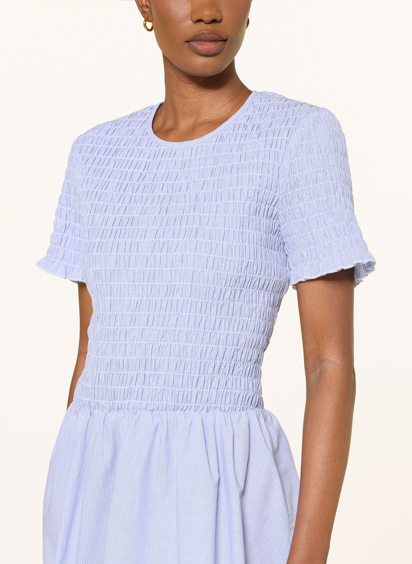 BAUM UND PFERDGARTEN Jurk ASSANDRA: LICHTBLAUW / WIT