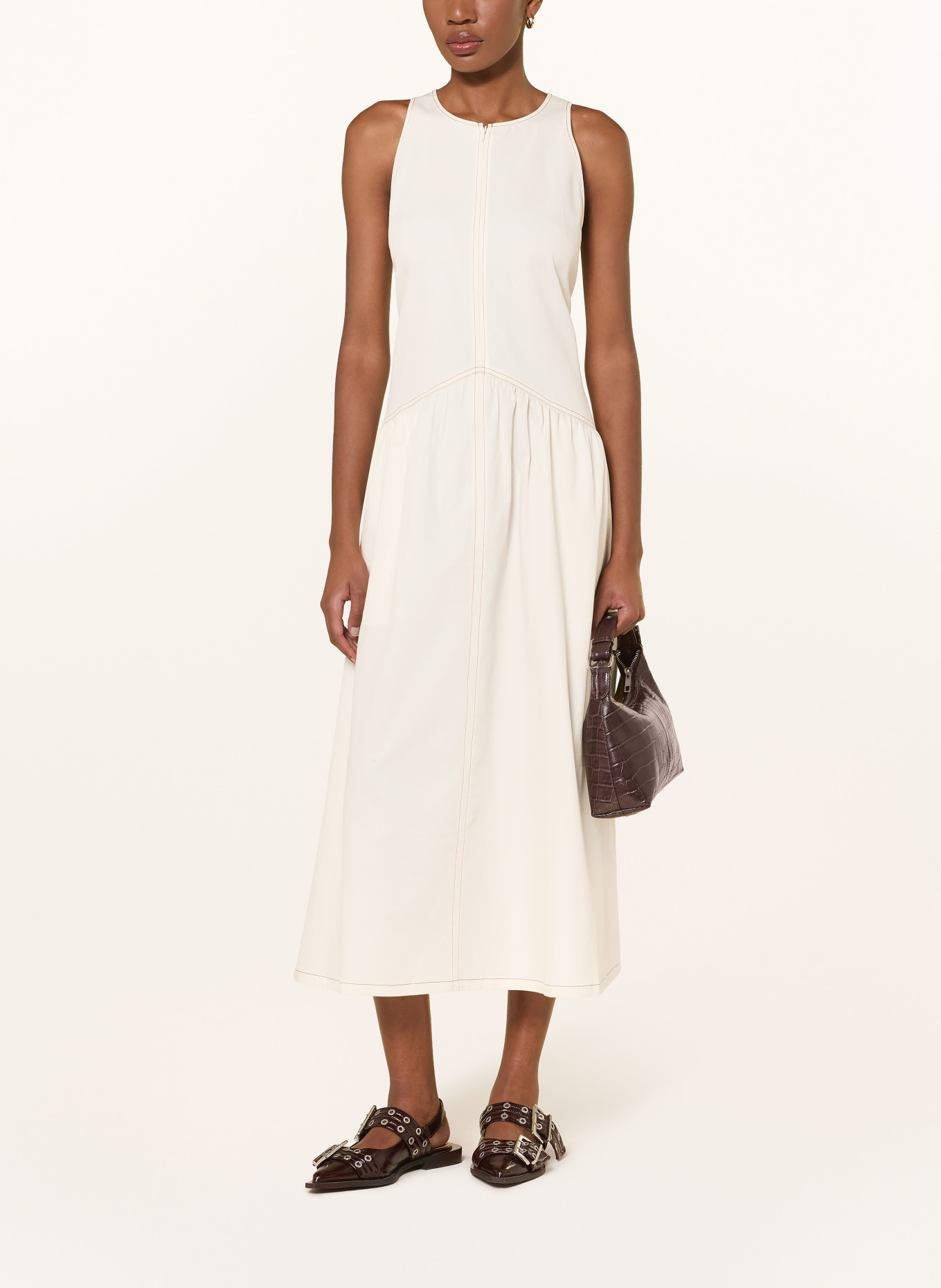 BAUM UND PFERDGARTEN Sukienka ALMINA w stylu jeansowym: ECRU