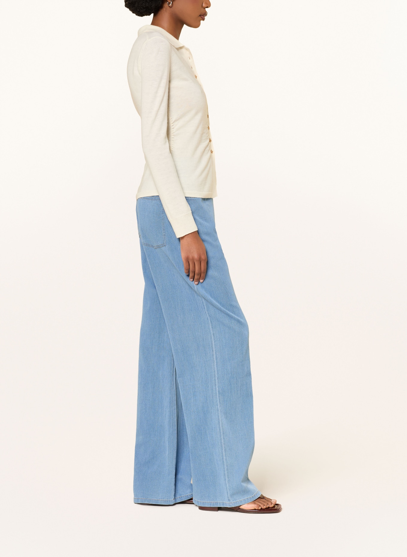 BAUM UND PFERDGARTEN NANNY marlena pants in denim look: BLUE