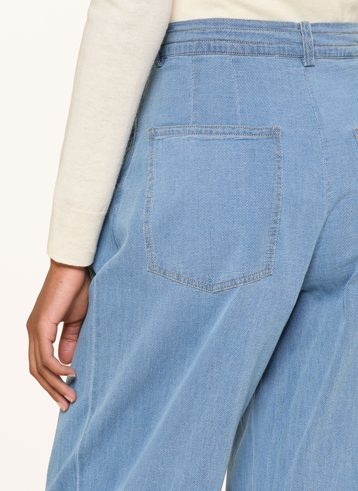 BAUM UND PFERDGARTEN NANNY marlena pants in denim look: BLUE