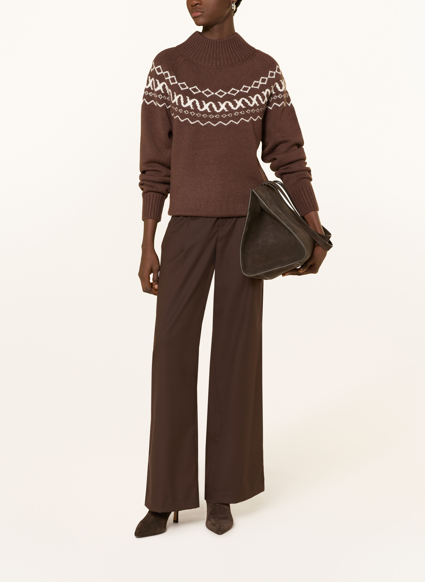 LeGer Studio Pullover HELLEN: DUNKELBRAUN