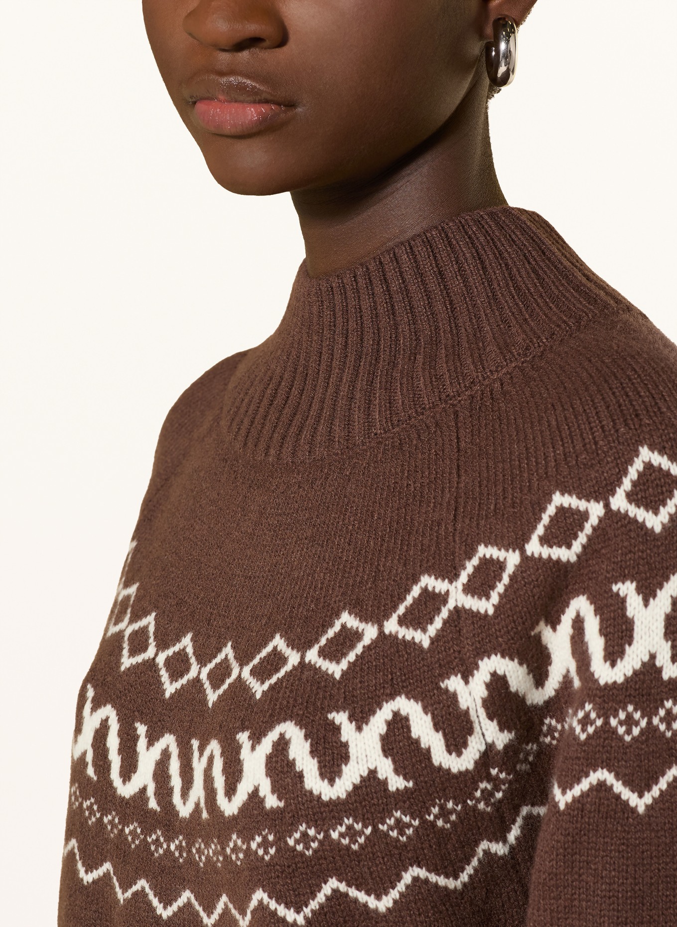 LeGer Studio Pullover HELLEN: DUNKELBRAUN