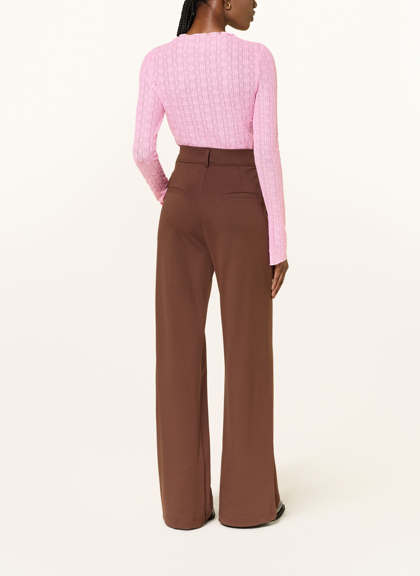 OH APRIL Longsleeve ZAHARA aus Spitze: ROSA