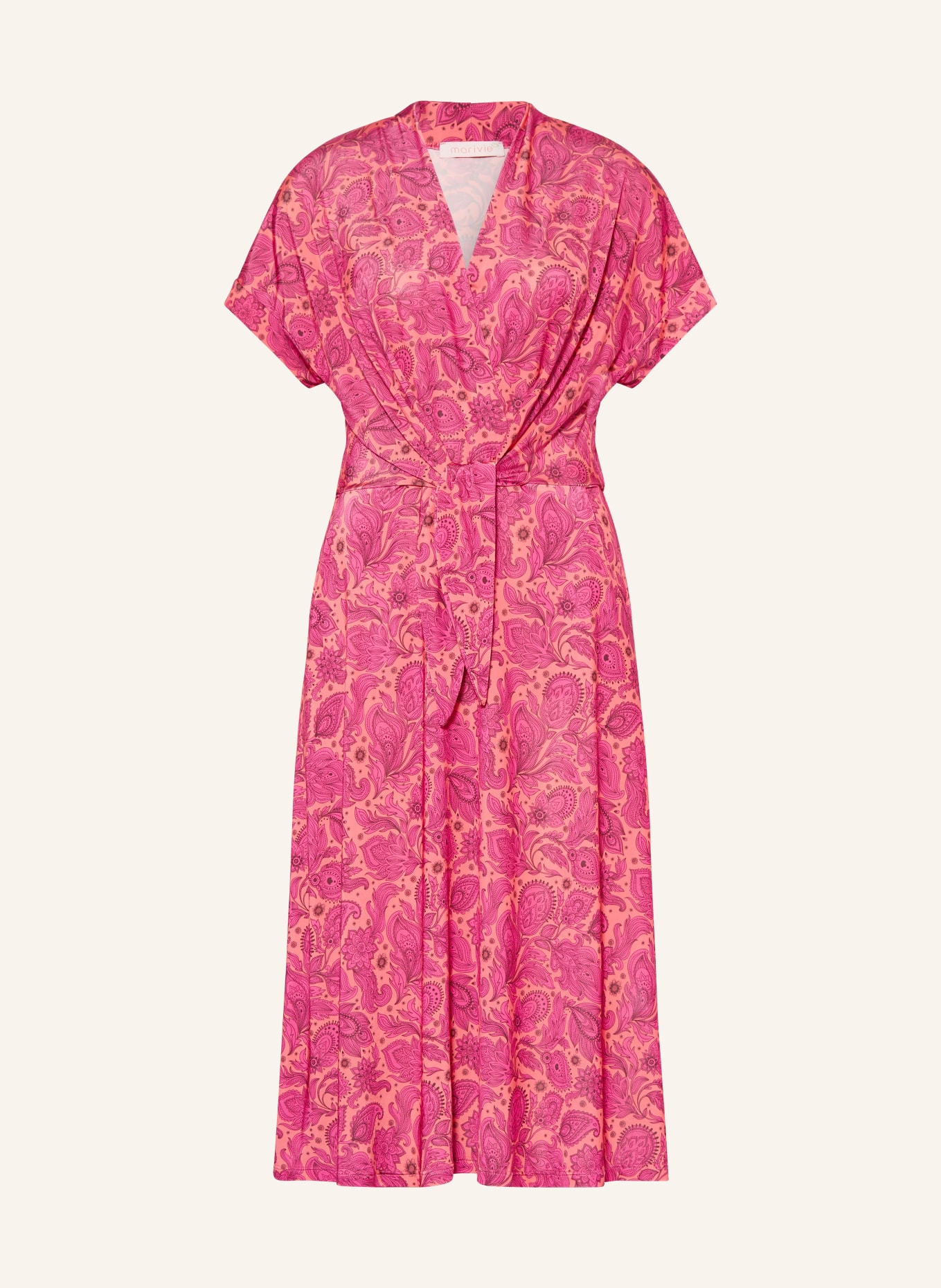 marivie Kleid PURE! in Wickeloptik: NEONORANGE / PINK