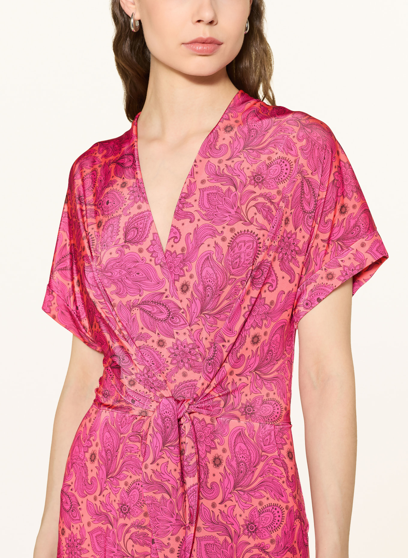 marivie Kleid PURE! in Wickeloptik: NEONORANGE / PINK