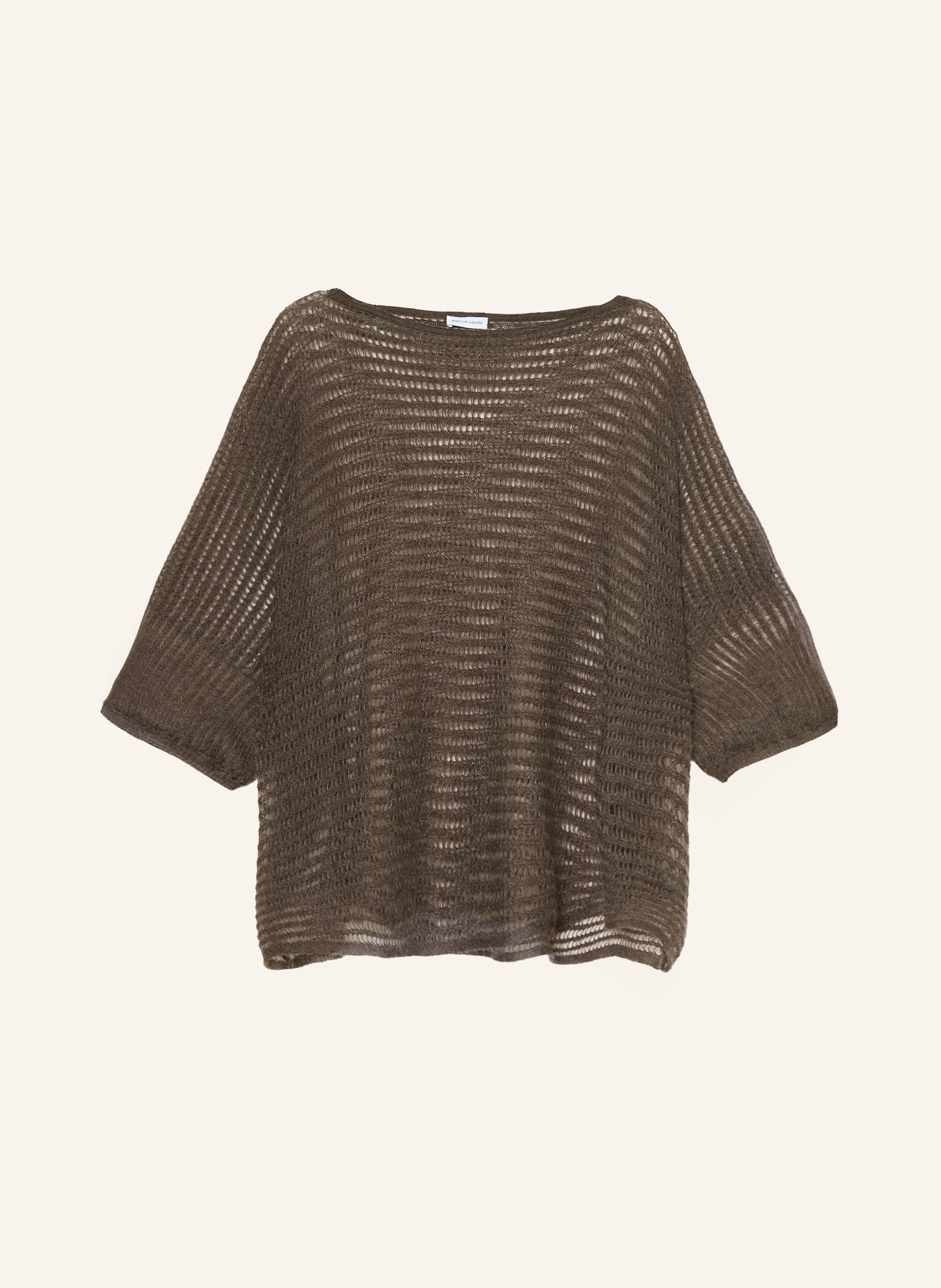 IRIS von ARNIM Strickhülle mit 3/4-Arm: GRAU