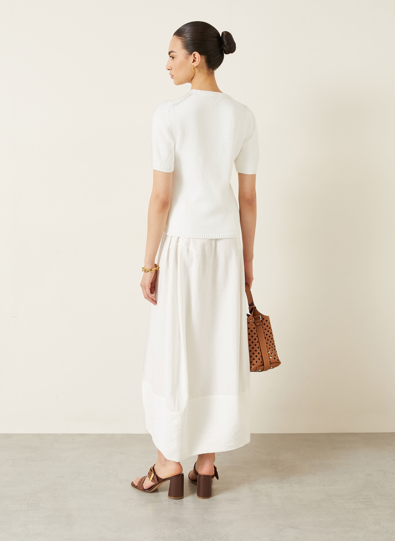 IRIS von ARNIM Gebreid shirt BARI: WIT