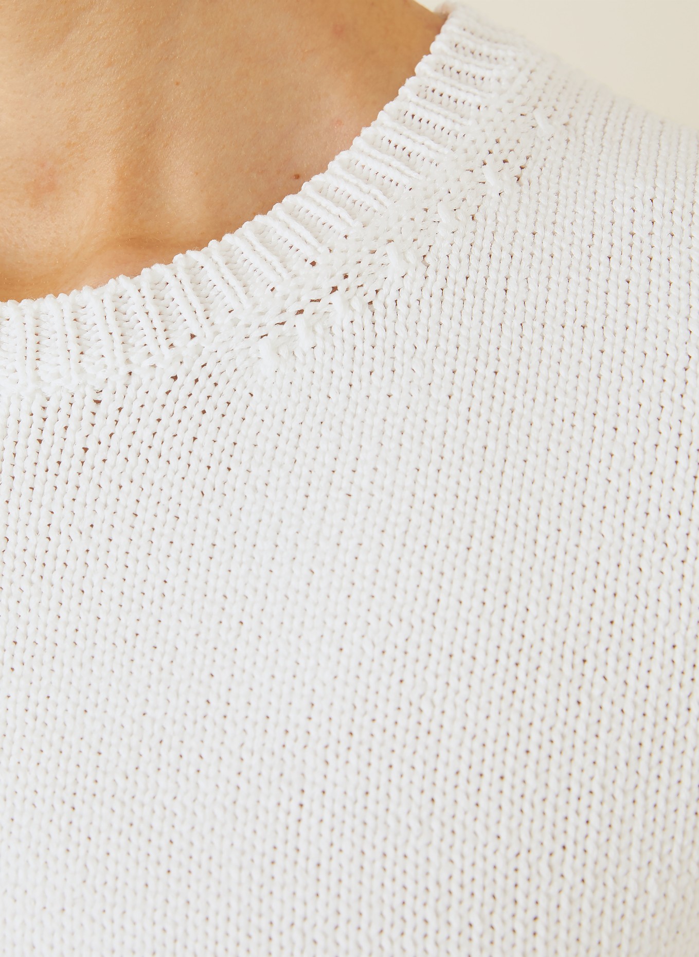 IRIS von ARNIM Gebreid shirt BARI: WIT