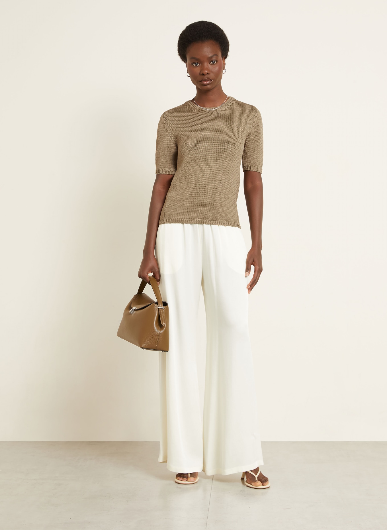 IRIS von ARNIM T-shirt en maille BARI: KAKI