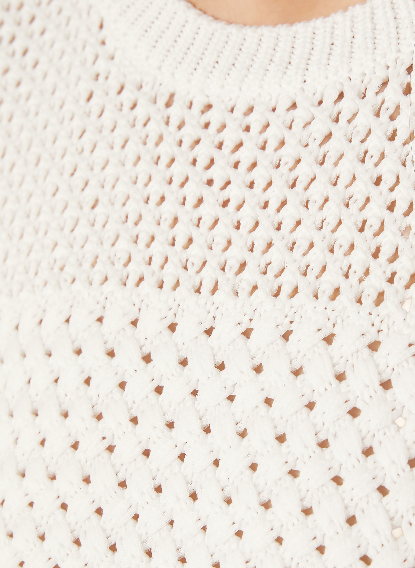 IRIS von ARNIM Stricktop CARIMA: WEISS