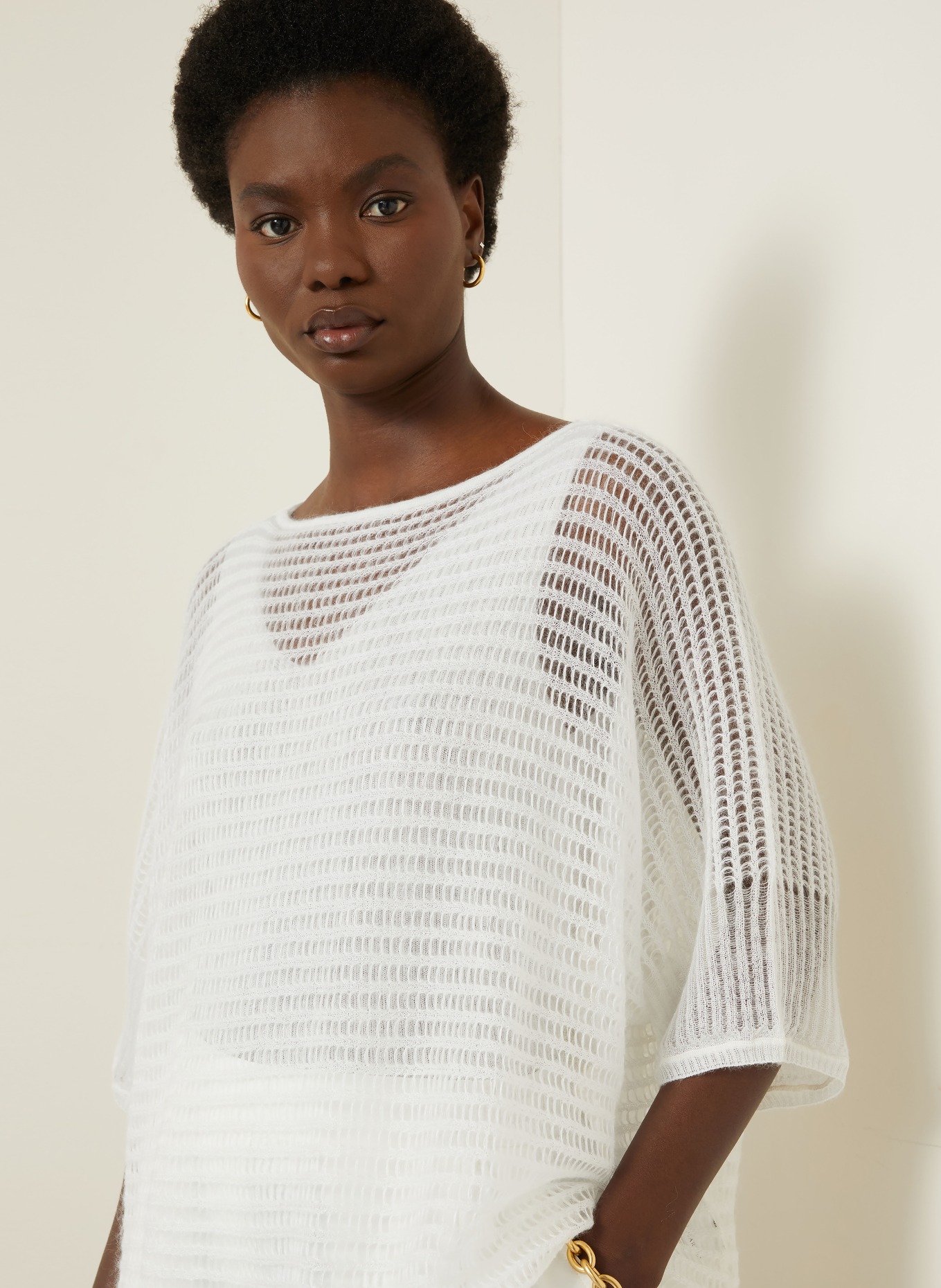 IRIS von ARNIM Strickshirt MIREVA: WEISS