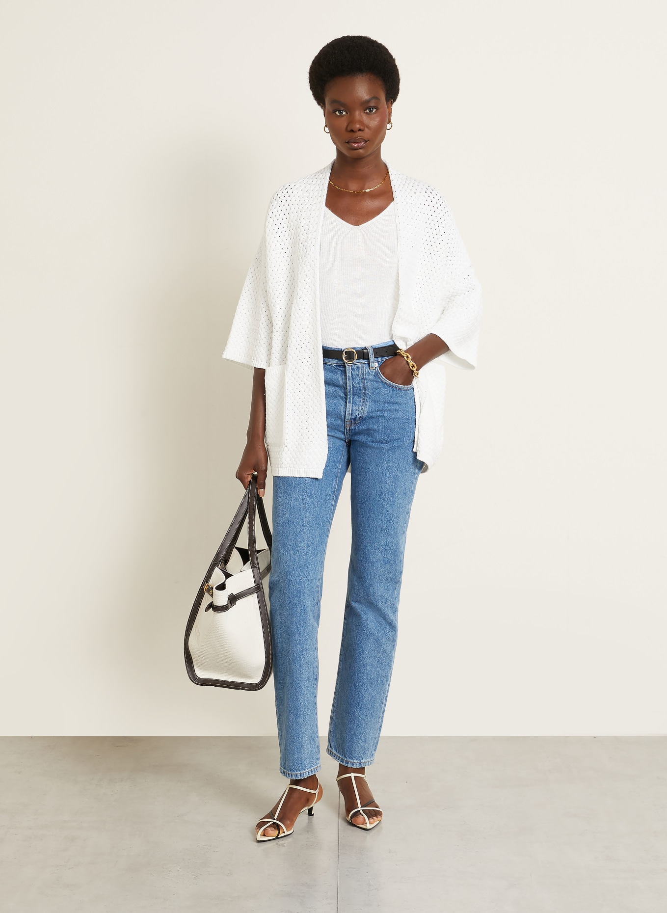 IRIS von ARNIM Gebreid shirt MIREVA: TAUPE