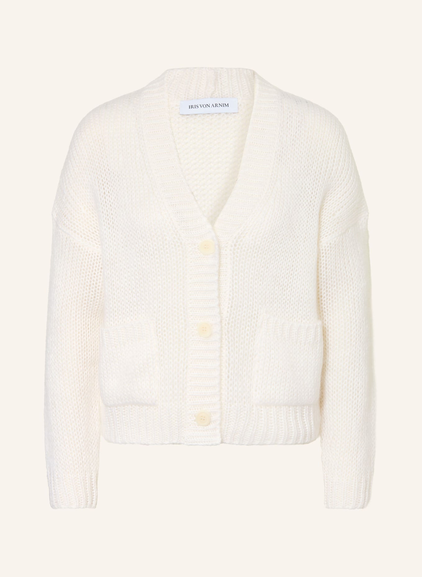 IRIS von ARNIM Svetr LIMONE z mohéru a hedvábí: KRÉMOVÁ