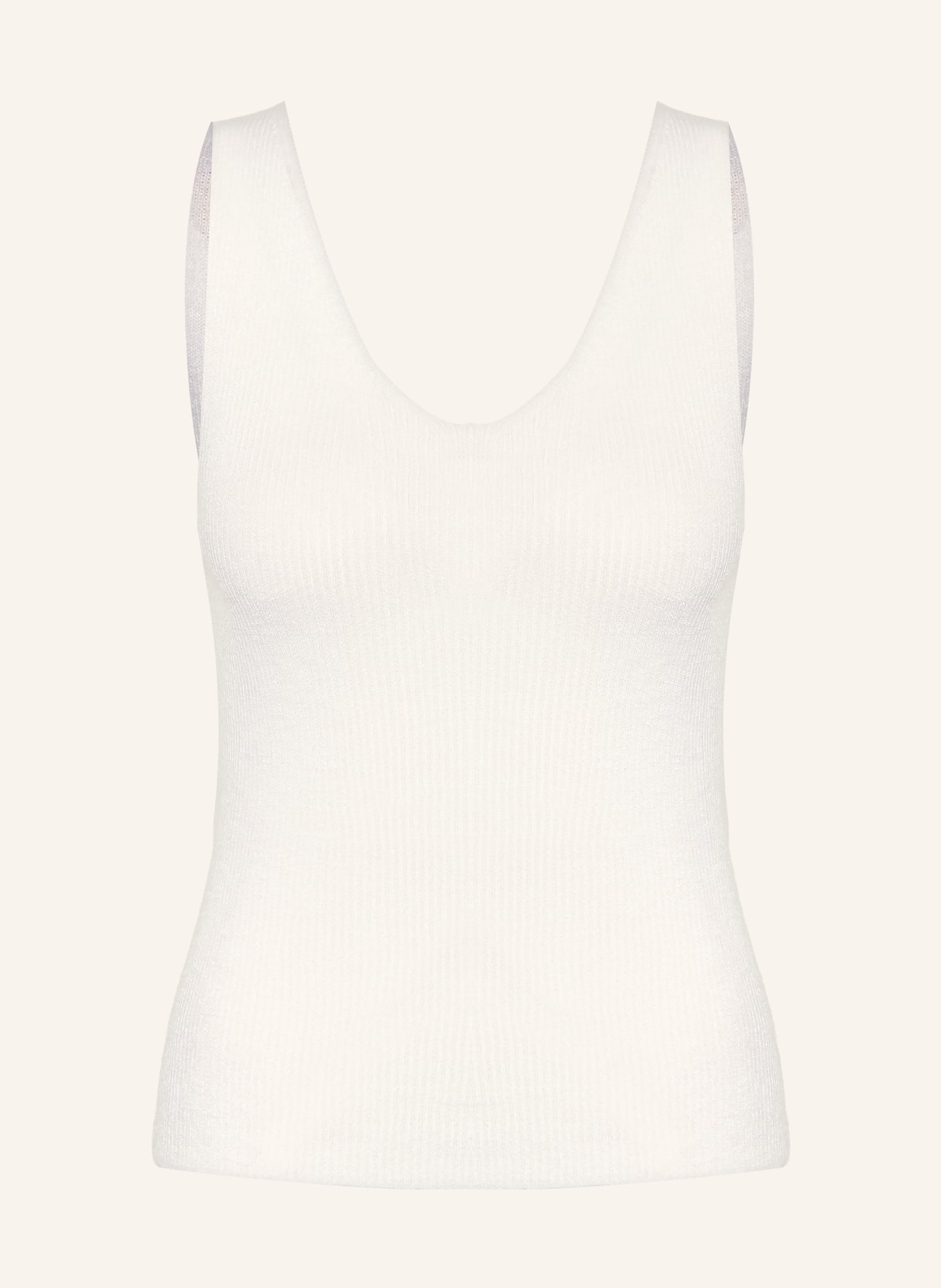 IRIS von ARNIM Stricktop MARBELLA mit: WEISS