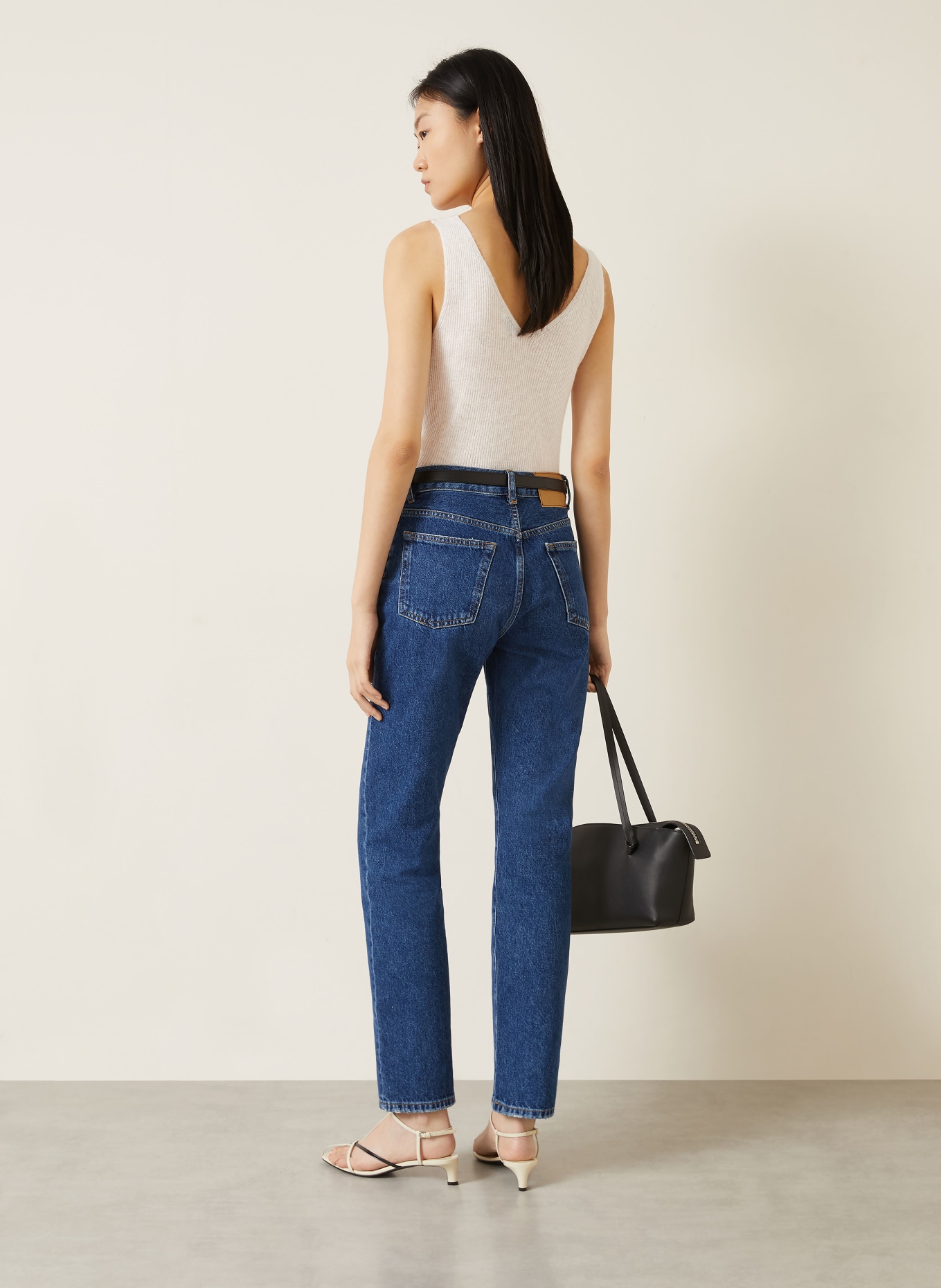 IRIS von ARNIM Stricktop MARBELLA mit: WEISS