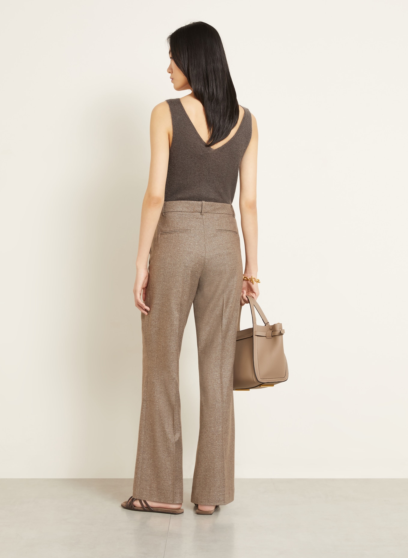 IRIS von ARNIM Stricktop MARBELLA mit: TAUPE