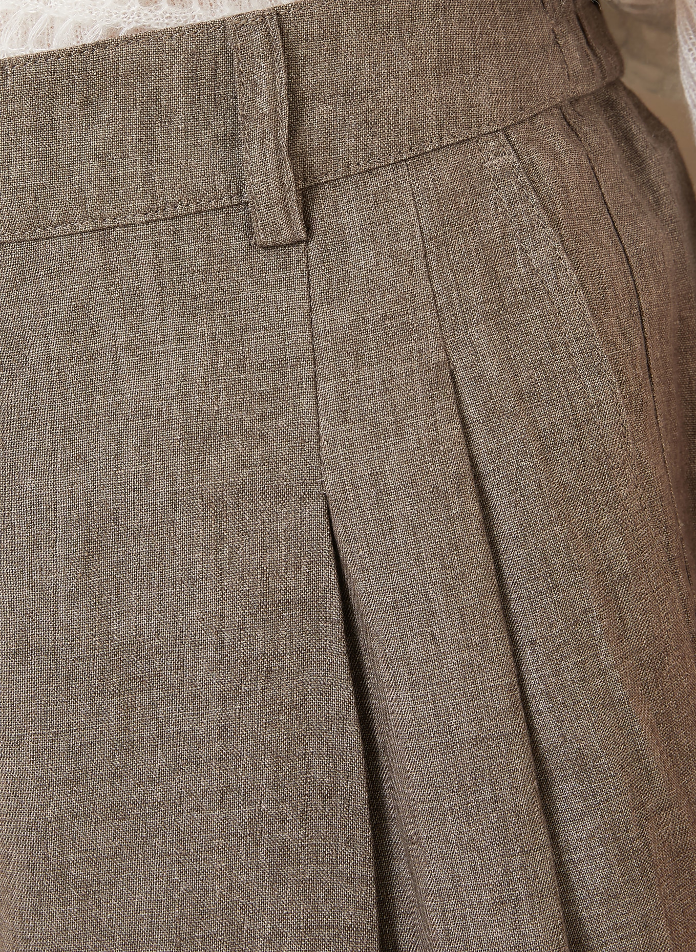 IRIS von ARNIM Marlenehose SANTORINI aus Leinen: TAUPE