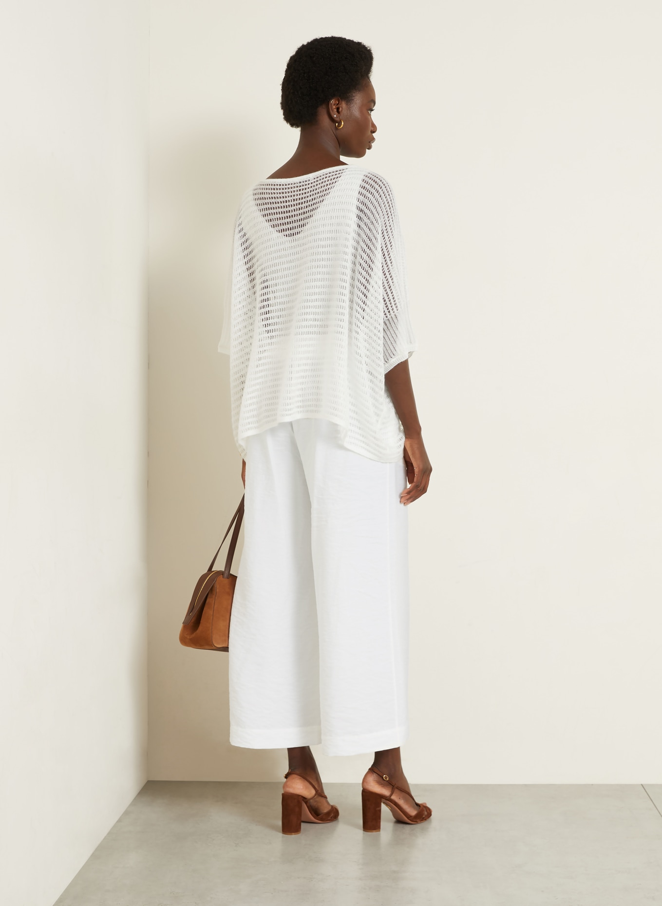 IRIS von ARNIM Pantalon en soie NEROLA: BLANC