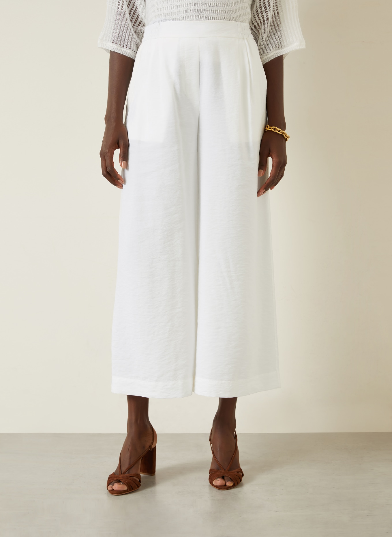 IRIS von ARNIM Pantalon en soie NEROLA: BLANC