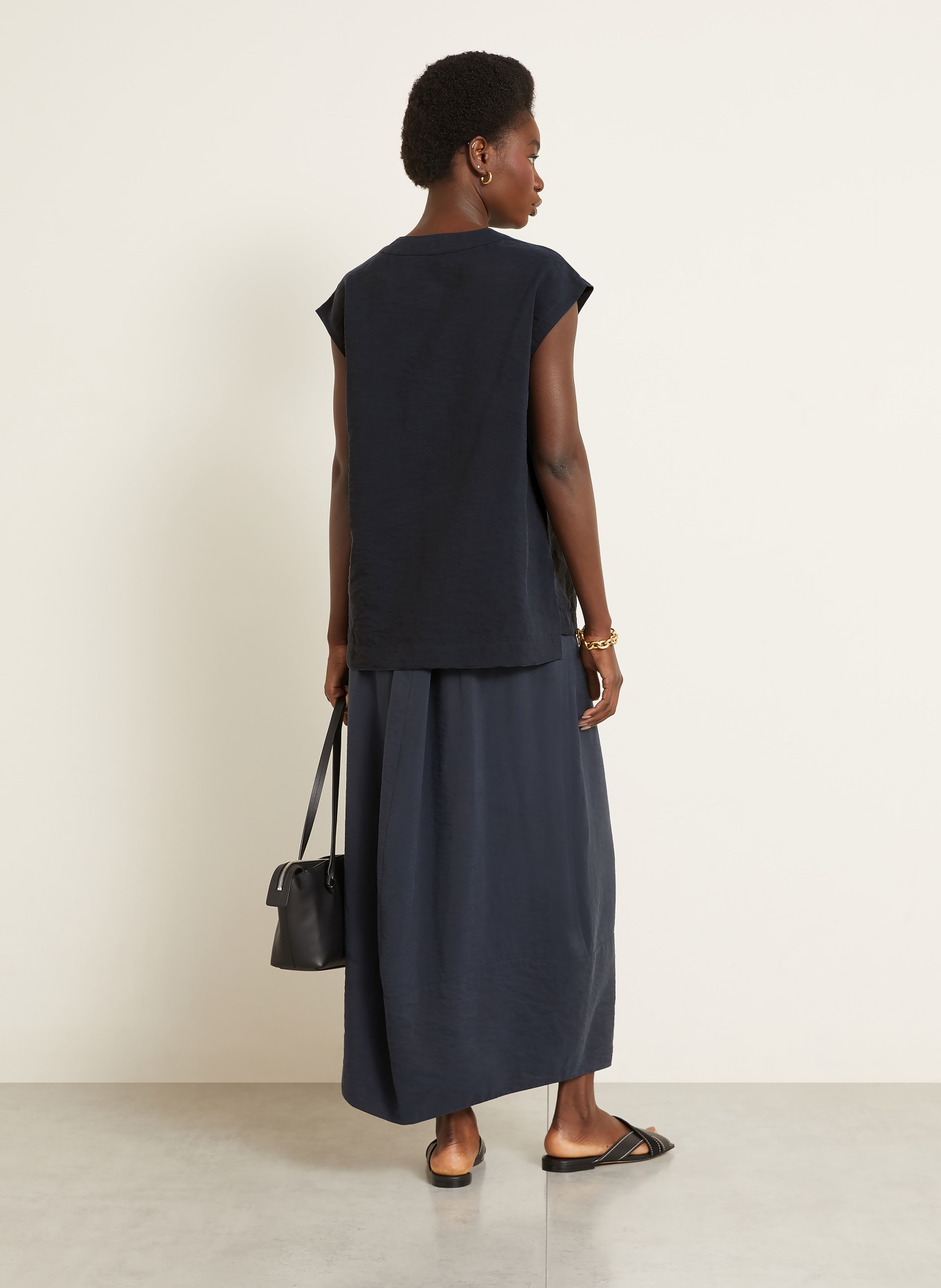 IRIS von ARNIM Blouse NEOLANI en soie: BLEU FONCÉ