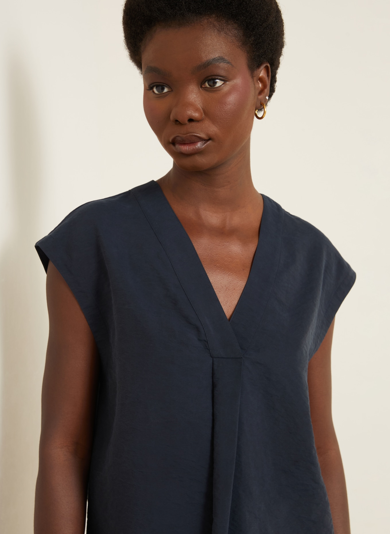 IRIS von ARNIM Blouse NEOLANI en soie: BLEU FONCÉ