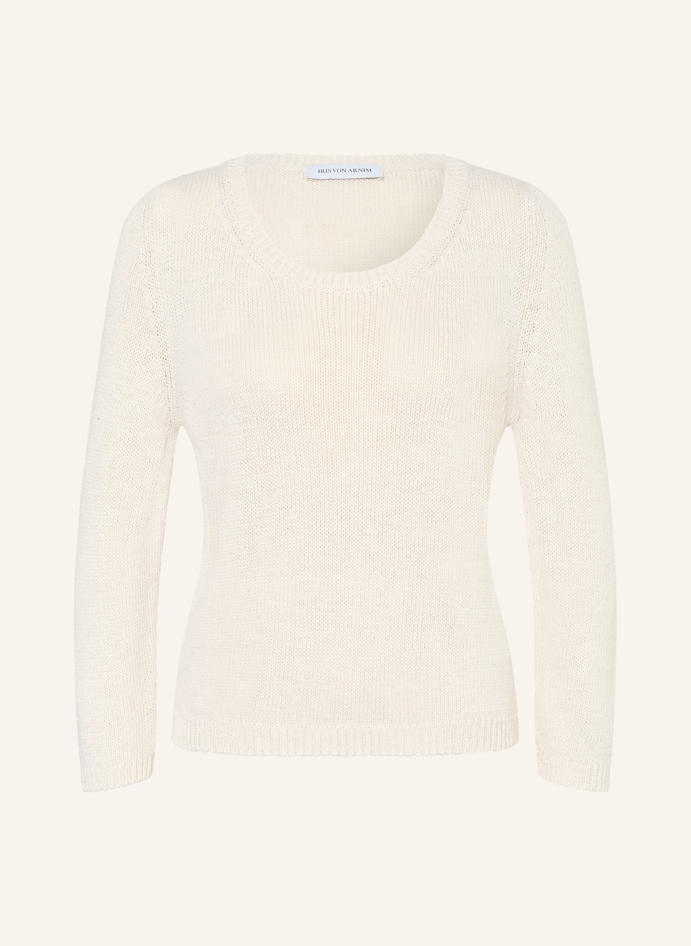 IRIS von ARNIM Trui DILIA met zijde en linnen: CRÈME