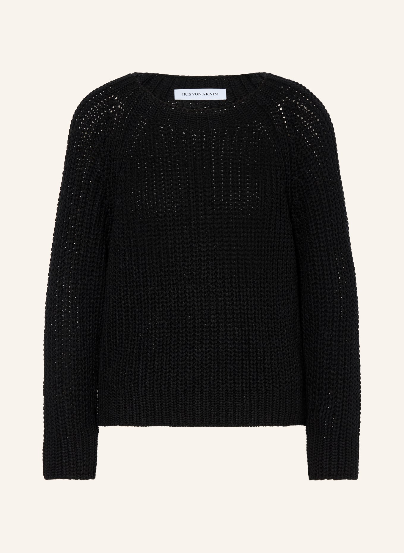 IRIS von ARNIM Trui ANIVA met zijde en linnen: ZWART