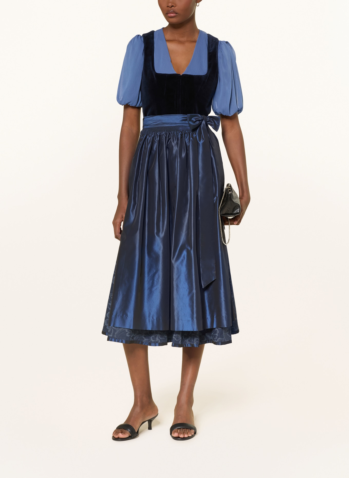 Johann & Johanna Dirndlbluse: BLAU